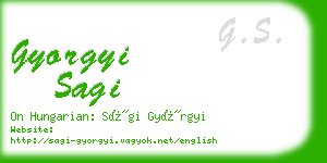 gyorgyi sagi business card